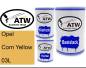Preview: Opel, Corn Yellow, 03L: 500ml Lackdose + 500ml Klarlack + 250ml Härter - Set, von ATW Autoteile West.